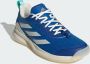 Adidas Performance Avaflash Low Tennis Schoenen Unisex Blauw - Thumbnail 4