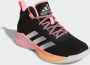 Adidas Cross Em Up 5 kinderen Wide Sportschoenen Volleybal zwart roze - Thumbnail 4