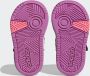 Adidas hoops mid lifestyle basketball strap sneakers zwart roze baby kinderen - Thumbnail 11