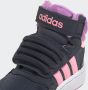 Adidas hoops mid lifestyle basketball strap sneakers zwart roze baby kinderen - Thumbnail 12