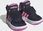 Adidas hoops mid lifestyle basketball strap sneakers zwart roze baby kinderen - Thumbnail 13