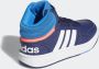 Adidas Perfor ce Hoops Mid Schoenen Kinderen Blauw - Thumbnail 110