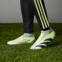 Adidas Predator Accuracy+ Veterloze Gras Voetbalschoenen (FG) Wit Grijs Felgeel Zwart - Thumbnail 3
