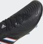 Adidas Predator Edge.2 Firm Ground Voetbalschoenen Core Black Cloud White Vivid Red Dames - Thumbnail 5