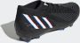 Adidas Predator Edge.2 Firm Ground Voetbalschoenen Core Black Cloud White Vivid Red Dames - Thumbnail 15