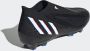 Adidas Predator Edge.3 Veterloze Firm Ground Voetbalschoenen Core Black Cloud White Vivid Red Dames - Thumbnail 7