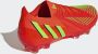 Adidas Predator Edge.1 Low Firm Ground Voetbalschoenen Solar Red Team Solar Green Core Black Dames - Thumbnail 7
