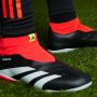Adidas Predator League Laceless FG Core Black Cloud White Solar Red- Core Black Cloud White Solar Red - Thumbnail 11