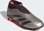 Adidas Predator League Laceless FG Junior Platinum Metallic Aurora Black Turbo Platinum Metallic Aurora Black Turbo - Thumbnail 7