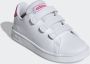 Adidas Advantage C Meisjes Sneakers Ftwr White Real Pink S18 Ftwr White - Thumbnail 9