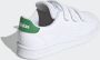 Adidas Advantage C Jongens Sneakers Ftwr White Green Grey Two F17 - Thumbnail 9