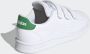 Adidas Advantage C Jongens Sneakers Ftwr White Green Grey Two F17 - Thumbnail 12