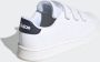 Adidas Advantage Wit-Blauwe Sneaker Velcro - Thumbnail 5