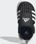 Adidas Sportswear Water Sandal waterschoenen zwart wit kids Rubber 24 - Thumbnail 11