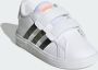 Adidas Sportswear Grand Court 2.0 sneakers wit zwart oranje Imitatieleer 26 - Thumbnail 9