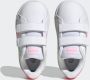 Adidas grand court 2.0 sneakers wit roze kinderen - Thumbnail 11
