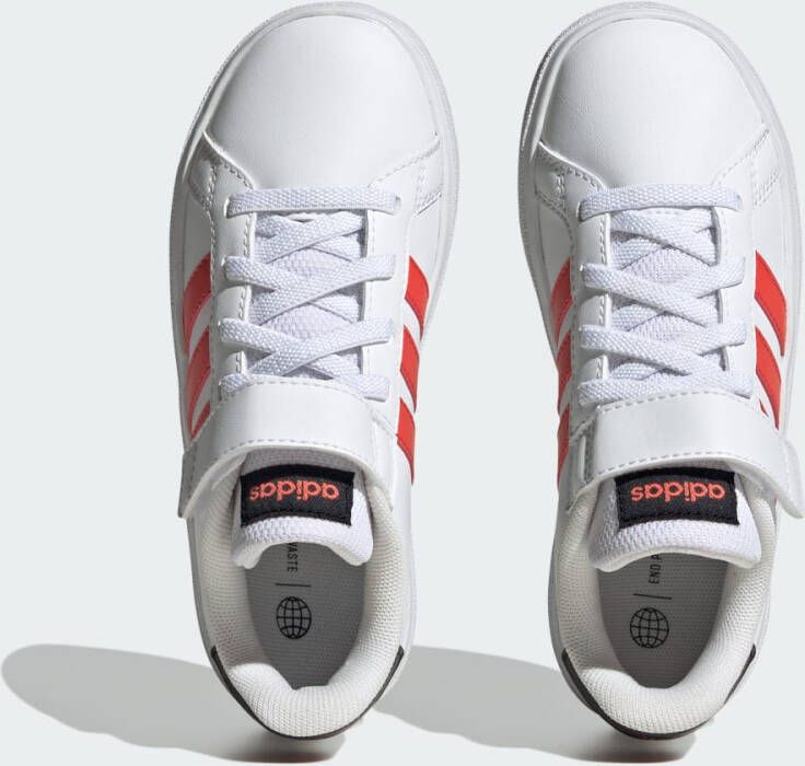 Adidas Sportswear Grand Court Schoenen met Elastische Veters en Klittenband