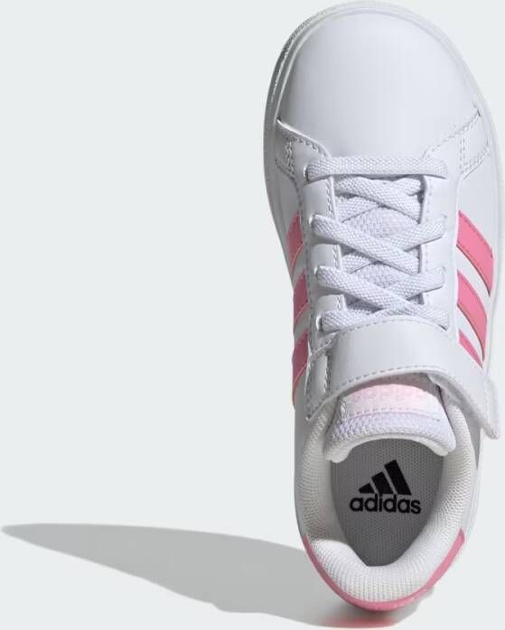 Adidas Sportswear Grand Court Schoenen met Elastische Veters en Klittenband