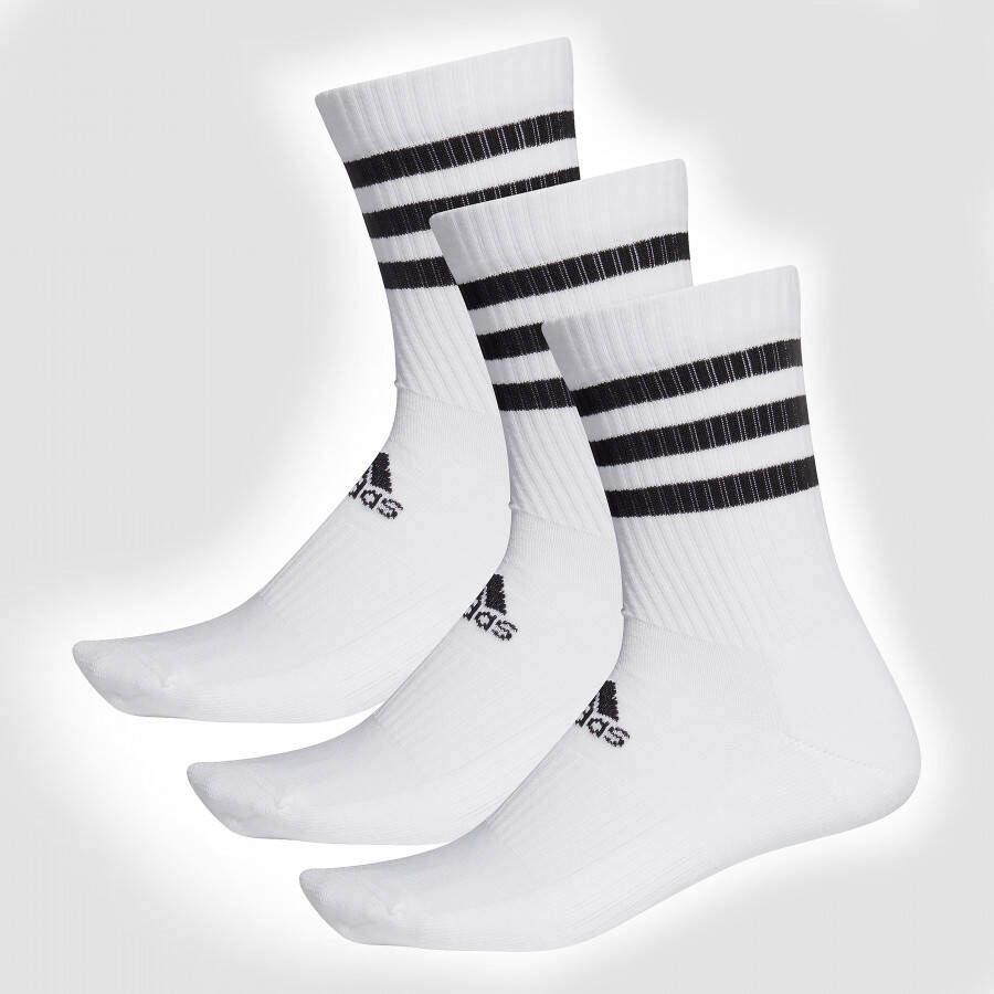 Adidas 3 stripes crew sokken wit heren