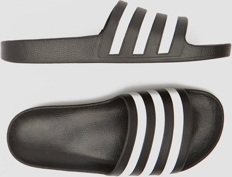 adidas adilette aqua slippers zwart wit heren