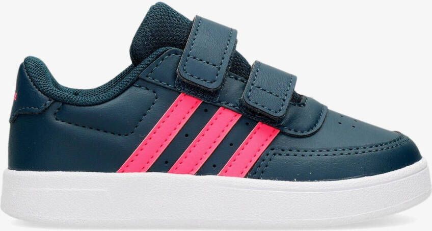 adidas breaknet 2.0 sneakers blauw roze kinderen