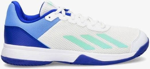 adidas courtflash tennisschoenen wit blauw kinderen