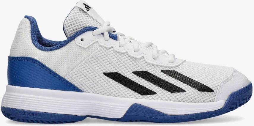 adidas courtflash tennisschoenen wit blauw kinderen