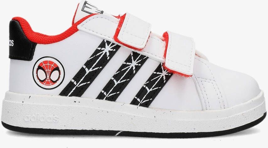 adidas grand court 2.0 sneakers wit zwart kinderen
