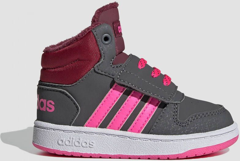 Tirannie koppeling Om toestemming te geven Adidas hoops 2.0 mid winter sneakers grijs roze kinderen - Schoenen.nl