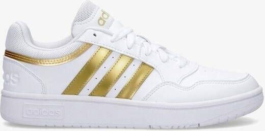Adidas HOOPS 3.0 Low Dames Classic Sneakers Schoenen Wit-Gold HP7972 - Foto 11