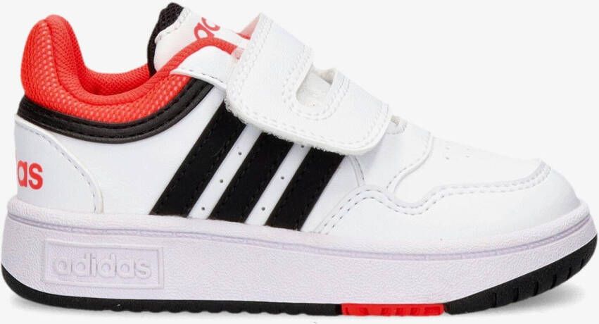 Adidas Sportswear Hoops 3.0 sneakers wit zwart rood Imitatieleer 23 1 2 - Foto 6