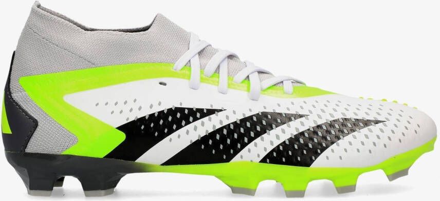 Adidas Predator Accuracy.2 Gras Kunstgras Voetbalschoenen (MG) Wit Grijs Felgeel Zwart - Foto 3