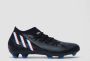 Adidas Predator Edge.3 Firm Ground Voetbalschoenen Core Black Cloud White Vivid Red Dames - Thumbnail 4