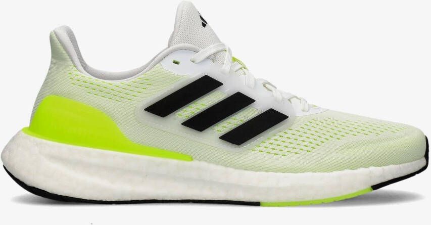 adidas pureboost 23 hardloopschoenen wit zwart heren