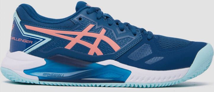ASICS Women's Blue And Coral Gel Challenger 13 Clay 1042a165 402 Padel Shoes - Foto 8