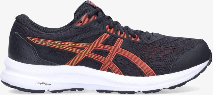 Asics gel-contend 8 hardloopschoenen zwart oranje heren - Foto 5