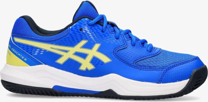 Asics gel-dedicate 8 tennisschoenen blauw groen kinderen