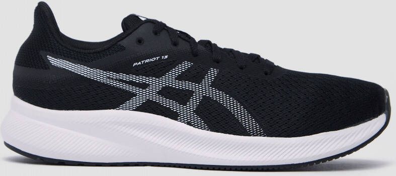 Asics patriot 13 hardloopschoenen zwart wit heren