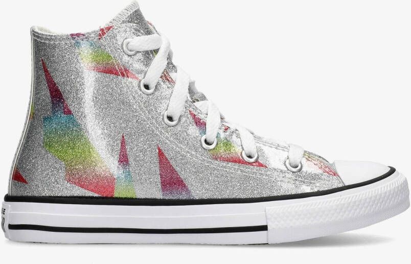 Converse chuck taylor allstar prism glitter sneakers grijs roze kinderen