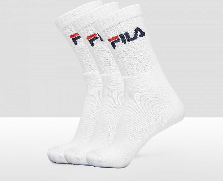 Fila crew sokken 3 pack wit heren