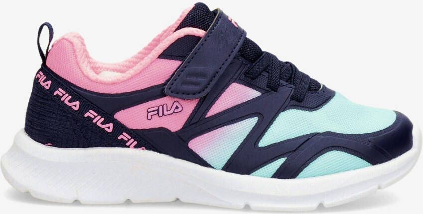 Fila Galaxia 5 Marineblauw Sneakers Klittenband Meisjes