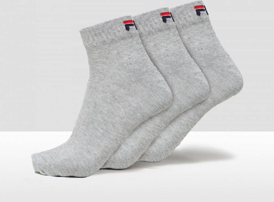 Fila quarter sokken 3 pack grijs
