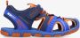 NICOBOCO toe 23 wandelsandalen blauw oranje kinderen - Thumbnail 1