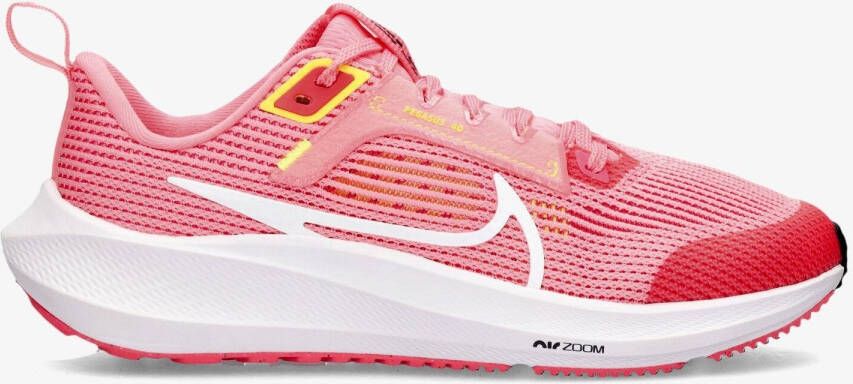 Nike air zoom pegasus 40 hardloopschoenen roze wit dames