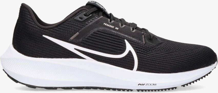 Nike air zoom pegasus 40 hardloopschoenen zwart wit heren