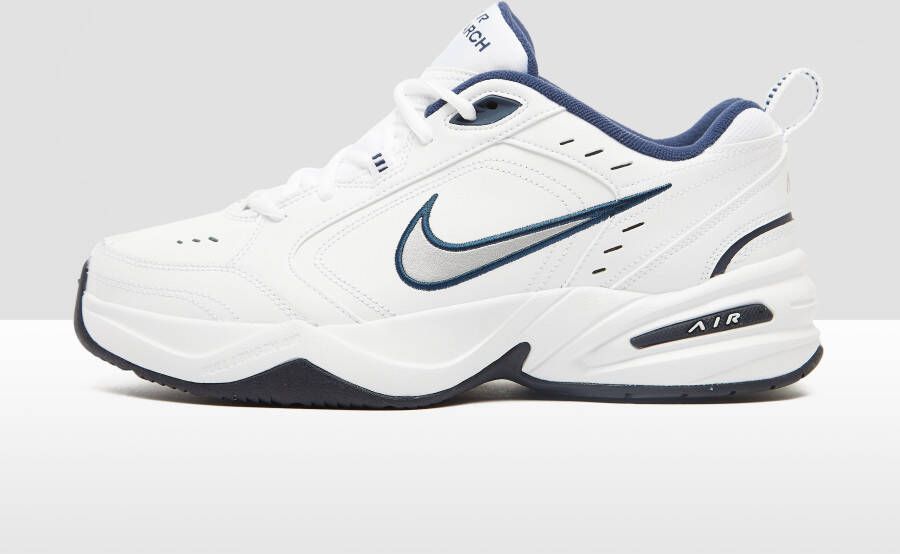 Nike chunky air monarch iv sneakers wit blauw heren