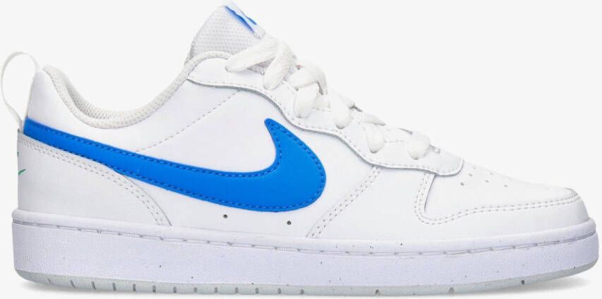 Nike court borough low 2 sneakers wit blauw kinderen