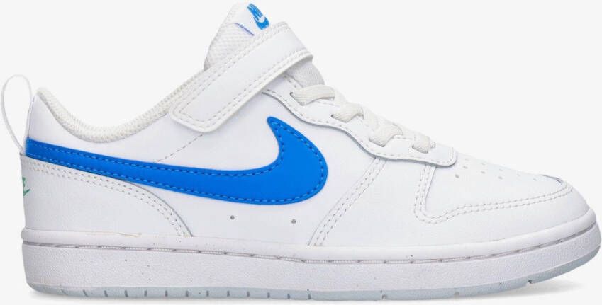 Nike court borough low 2 sneakers wit blauw kinderen