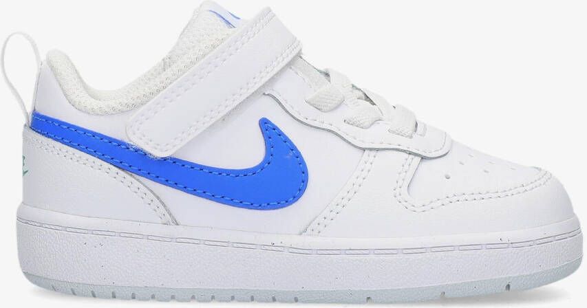 Nike court borough low 2 sneakers wit blauw kinderen