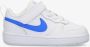 Nike court borough low 2 sneakers wit blauw kinderen - Thumbnail 1